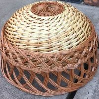 Chandelier made of wicker "Ordinary 13"