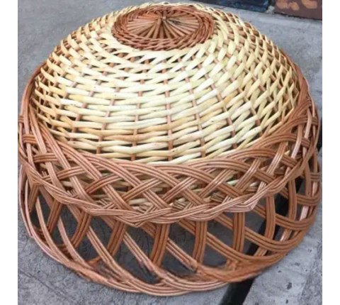 Chandelier made of wicker "Ordinary 13"
