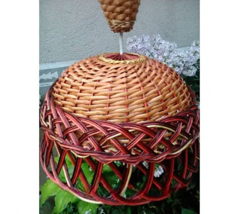 Wicker chandelier "Ordinary 2"