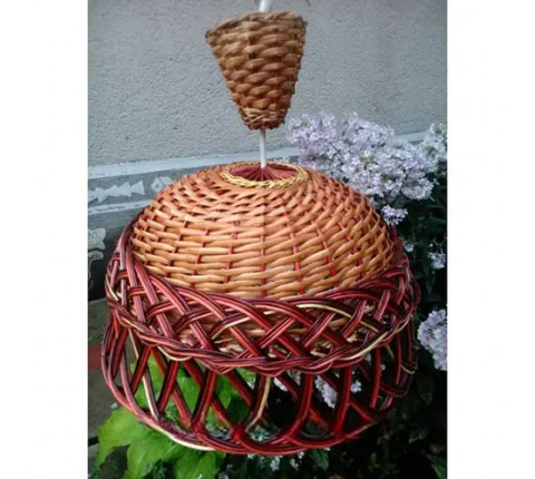 Wicker chandelier "Ordinary 2"