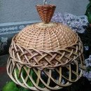 Lampshades made of wicker