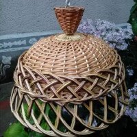 Wicker chandelier "Ordinary 3"