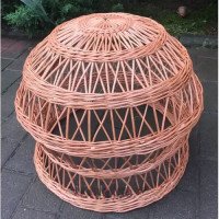 Wicker lampshade for cafe 7