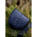 Leather set with personalized overlay.