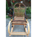 Brown "Rattan" rocking chair