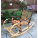 Brown "Rattan" rocking chair