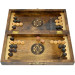 Wooden Chess + Backgammon, 32 x 32 cm. Inlay. Handmade
