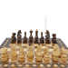 Wooden Chess + Backgammon, 32 x 32 cm. Inlay. Handmade