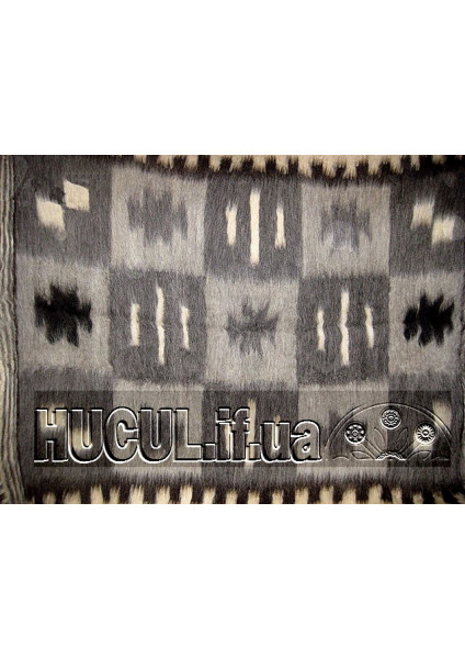 Blanket "Festive" black and white handmade