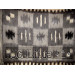Blanket "Festive" black and white handmade