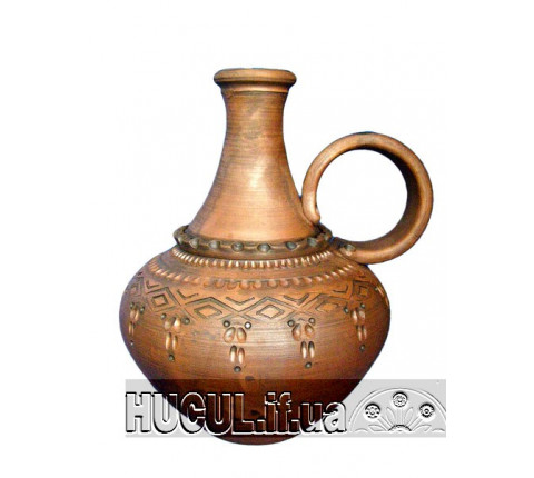 Bottle for wine with a handle