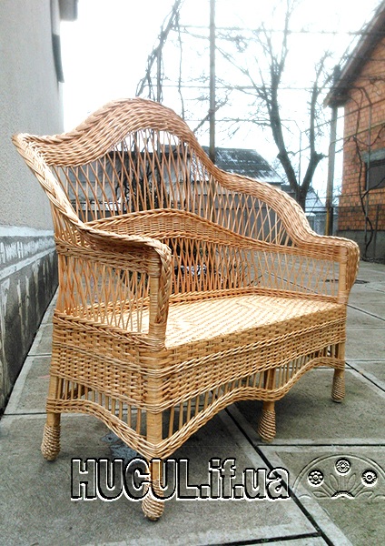 Диван з лози «Крапля 1»