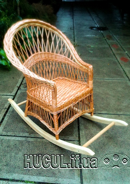 Wicker rocking chair "Ordinary"