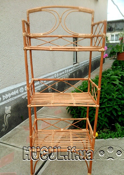 Етажерка 3 полички з лози