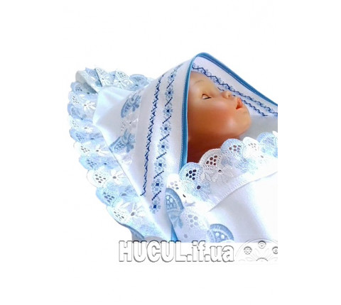 Baptismal shawl "Heavenly Flowers"