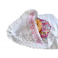 Baptismal shawl "Pink Dream"