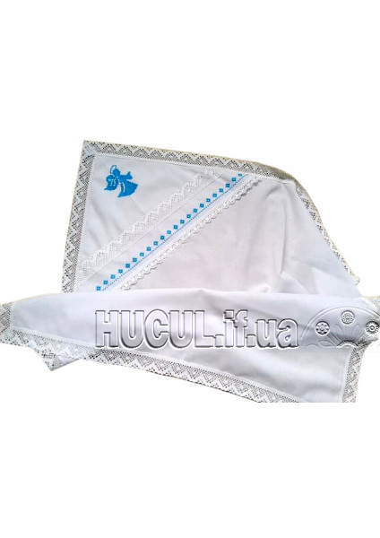 Baptismal shawl "Blue-eyed Angel"