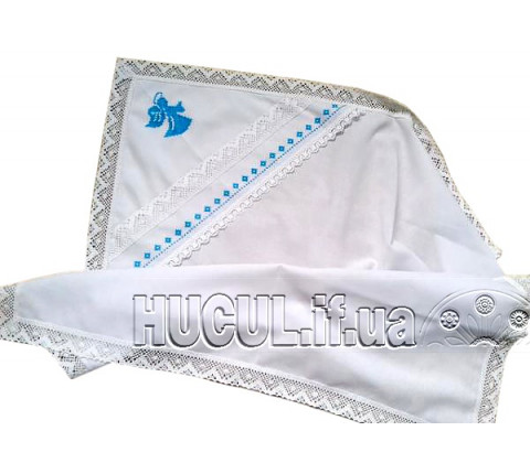 Baptismal shawl "Blue-eyed Angel"