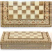 Chess + Backgammon + Checkers "Premium", 50x50 cm. Beads