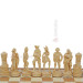Carved chess 3 in 1 "Pirates of the Caribbean" 50x50 cm. Copper