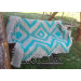 Blanket "Three Blue Diamonds"