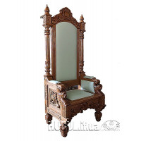 Archbishop's chair made of oak (model 2)