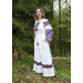 Dress "Bozhena": embroidery rheingold on linen or crepe