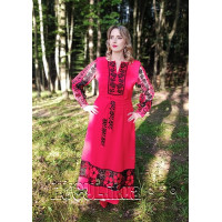 Women's embroidered dress "Field"