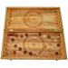 Handcrafted carved backgammon "Ataman", light