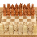 Wooden chess 3 in 1 "Knights". 55x55 cm. Dark