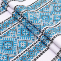 Tablecloth fabric Red Ruta TDK-ZH-199 1/2, running meter.