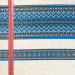 Ethno-fabric with blue ornament for decor Rendezvous-2 TDK-110-0 1/2, running meter.