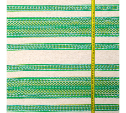 Ethno-fabric with a pattern for decor Randevu TDK-110 1/51, per meter.