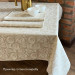 Tablecloth fabric Camellia TDK-ZH-185-1 2/200 beige, per meter.