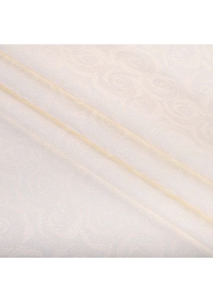 Fabric for tablecloths Camellia TDK-ZH-185-1 2/78 milk cream, linear meter.