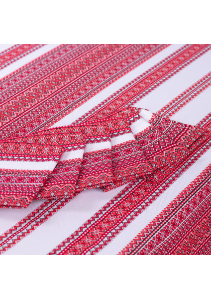 Table set Ornament red (tablecloth + 6 napkins)