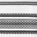 Ethno-fabric for decoration with black ornament Premium-2 TDK-38-0 7/2, per linear meter.