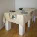 Tablecloth with floral embroidery