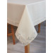 Tablecloth "Golden Flowers" milk-colored