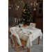 Tablecloth "Golden Flowers" milk-colored