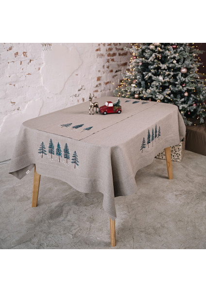 New Year's tablecloth "Christmas Trees"