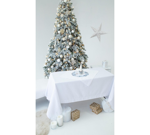 New Year napkin "Winter Beauty" white