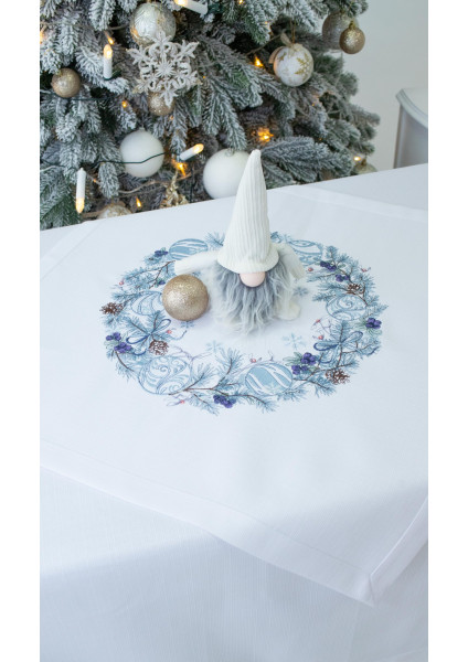 New Year napkin "Winter Beauty" white