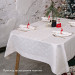 Tablecloth fabric Christmas Eve-snowflakes milk TDK-ZH-184-2 1/1, m.