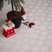 Tablecloth fabric Christmas Eve-snowflakes milk TDK-ZH-184-2 1/1, m.