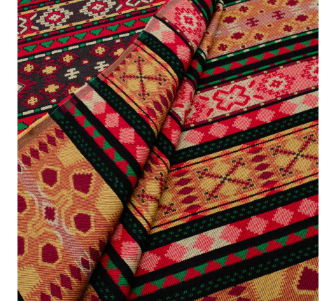 Ethno-jacquard decorative Ustina TDK-J-224 1/2, per meter.