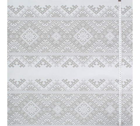 Tablecloth fabric Arabesque TDK-ZH-207-1 2/234 silver-gray, per meter.