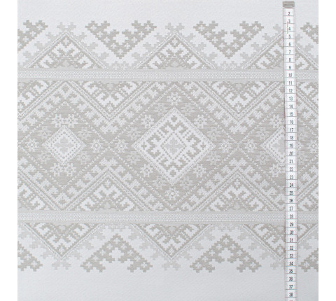 Tablecloth fabric Arabesque TDK-ZH-207-1 2/234 silver-gray, per meter.