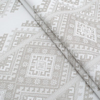 Tablecloth fabric Arabesque TDK-ZH-207-1 2/234 silver-gray, per meter.