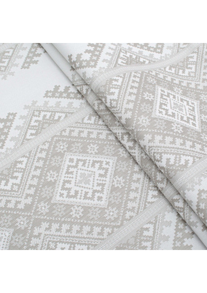 Tablecloth fabric Arabesque TDK-ZH-207-1 2/234 silver-gray, per meter.